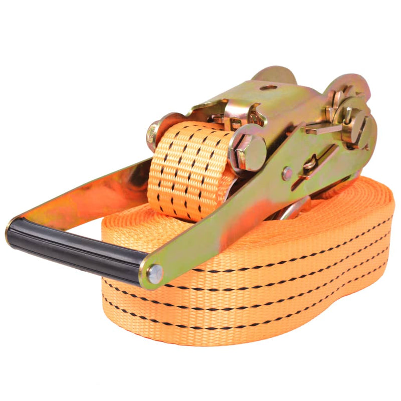 vidaXL 10 db narancssárga racsnis spanifer 2 tonna 8 m x 50 mm