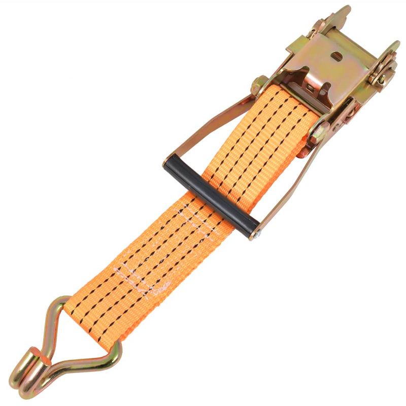 vidaXL 10 db narancssárga racsnis spanifer 2 tonna 8 m x 50 mm