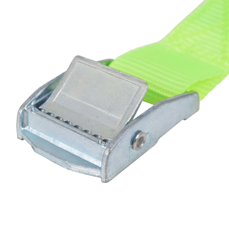 vidaXL 10 db fluoreszkáló zöld heveder 0,25 tonna 5 m x 25 mm