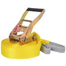 vidaXL sárga, 150 kg teherbírású heveder 15 m x 50 mm