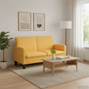 vidaXL 2 személyes sárga kanapé 135 x 65 x 76 cm