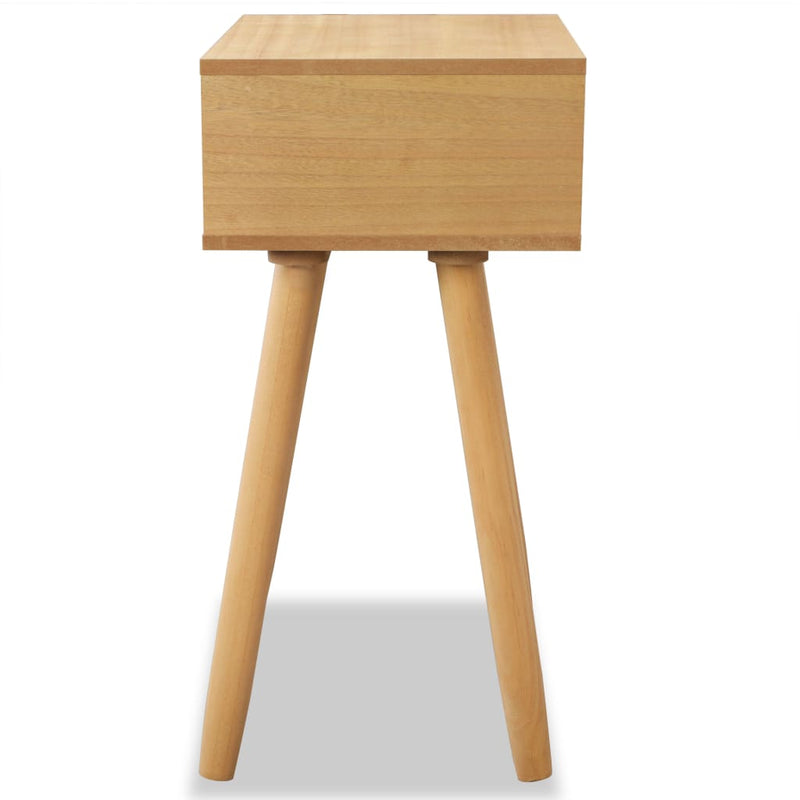 vidaXL 2 db barna, tömör fenyőfa éjjeliszekrény 40 x 30 x 61 cm
