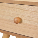 vidaXL 2 db barna, tömör fenyőfa éjjeliszekrény 40 x 30 x 61 cm