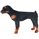 vidaXL fekete és barna álló rottweiler kutya plüssjáték XXL