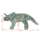 vidaXL zöld álló triceratops plüssjáték XXL