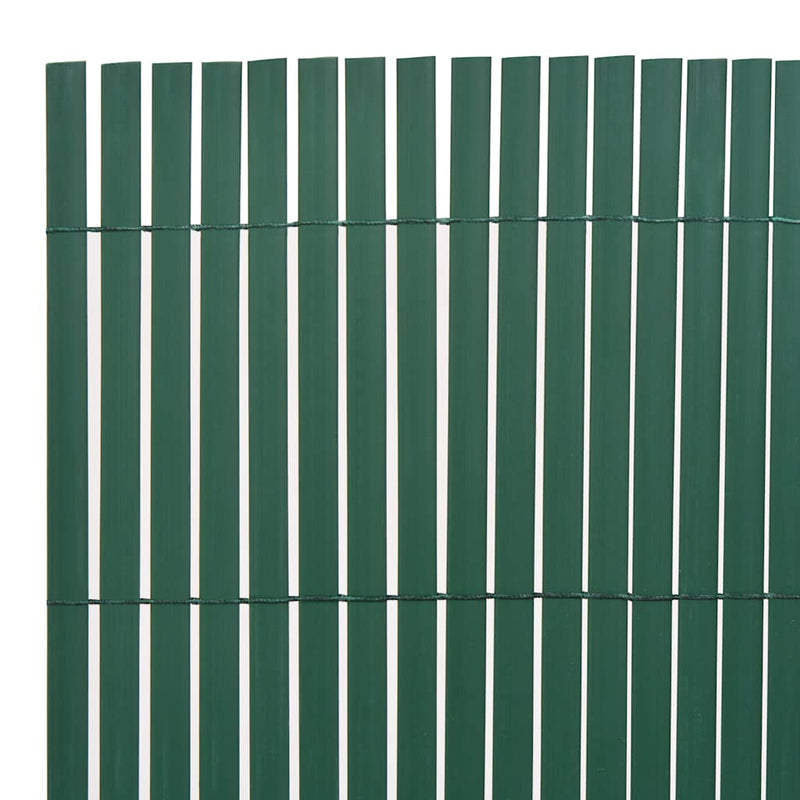 vidaXL zöld kétoldalas PVC kerti kerítés 90 x 300 cm