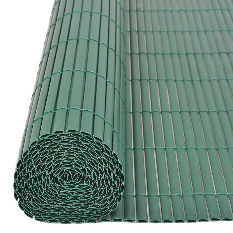 vidaXL zöld kétoldalas PVC kerti kerítés 90 x 300 cm