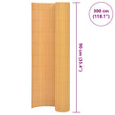 vidaXL sárga kétoldalas PVC kerti kerítés 90 x 300 cm