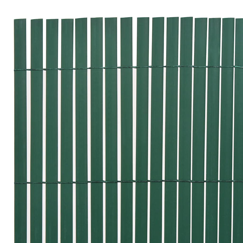 vidaXL zöld kétoldalas PVC kerti kerítés 90 x 500 cm