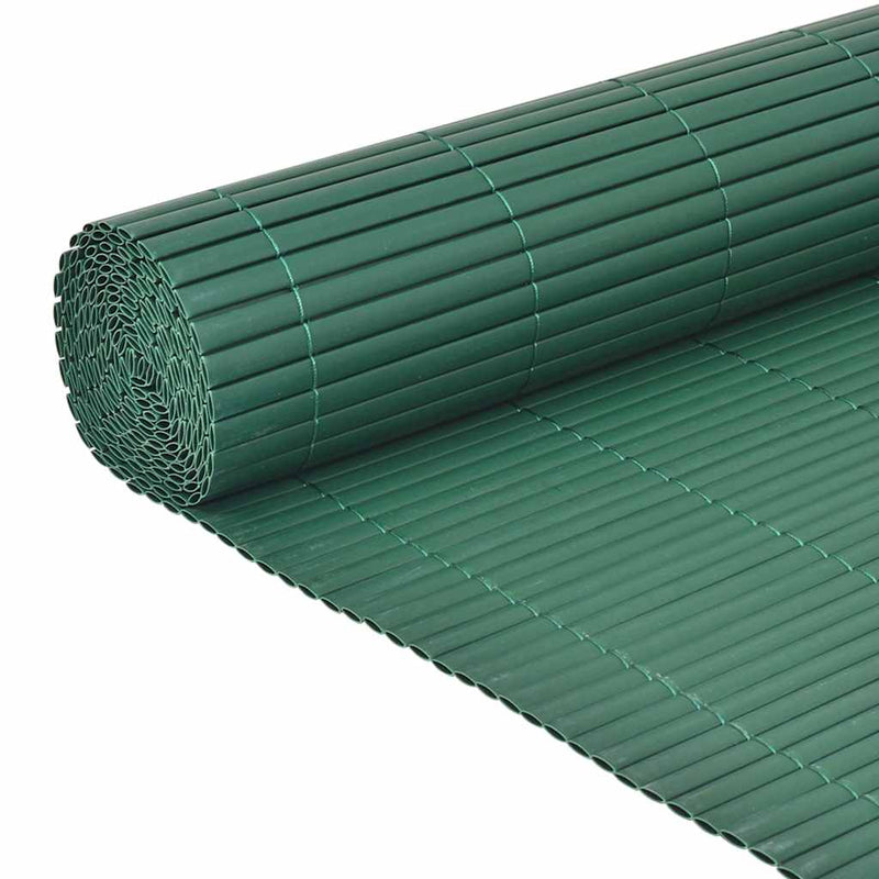 vidaXL zöld kétoldalas PVC kerti kerítés 90 x 500 cm