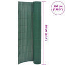 vidaXL zöld kétoldalas PVC kerti kerítés 90 x 500 cm