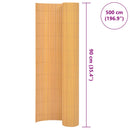vidaXL sárga kétoldalas PVC kerti kerítés 90 x 500 cm