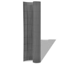 vidaXL Kerti Kerítés Szürke 150 x 300 cm PVC