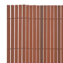 vidaXL Kerti Kerítés Barna 150 x 500 cm PVC