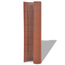 vidaXL Kerti Kerítés Barna 150 x 500 cm PVC
