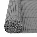 vidaXL szürke kétoldalas PVC kerti kerítés 150 x 500 cm
