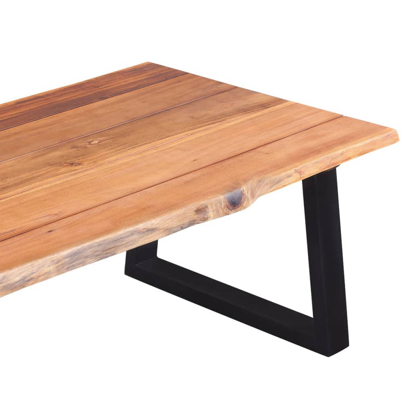 vidaXL tömör akácfa dohányzóasztal 110 x 60 x 40 cm