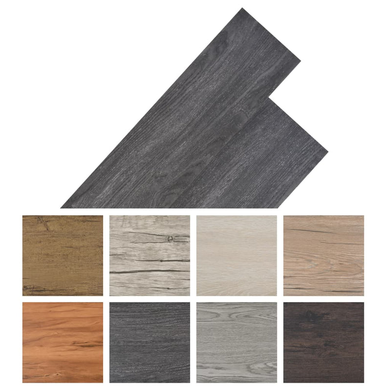 vidaXL fekete és fehér nem öntapadó PVC padlólapok 2 mm 5,26 m²