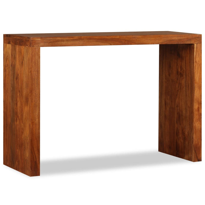 vidaXL tömör fa konzolasztal mézszínű bevonattal 110 x 40 x 76 cm