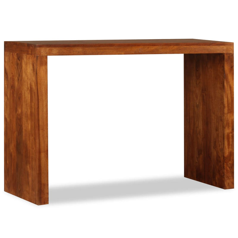 vidaXL tömör fa konzolasztal mézszínű bevonattal 110 x 40 x 76 cm