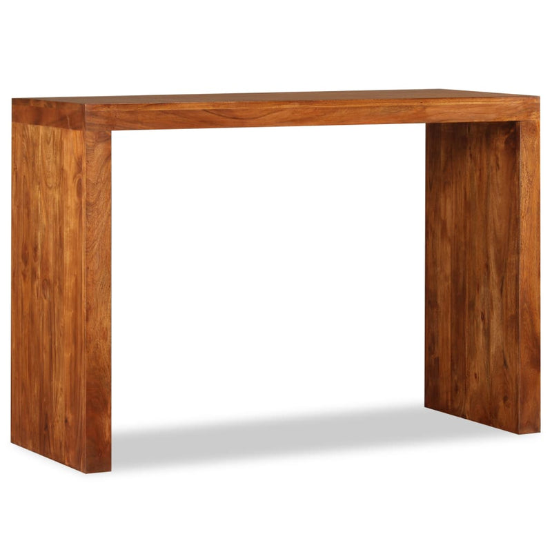 vidaXL tömör fa konzolasztal mézszínű bevonattal 110 x 40 x 76 cm