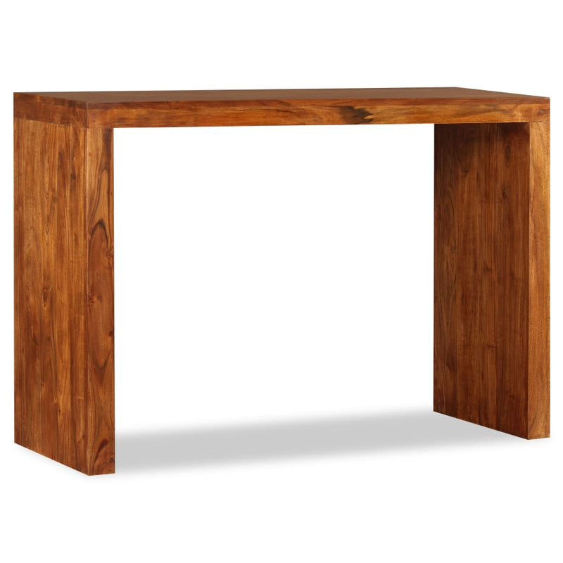 vidaXL tömör fa konzolasztal mézszínű bevonattal 110 x 40 x 76 cm