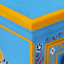 vidaXL türkiz, kézzel festett, tömör mangófa tálaló