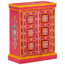 vidaXL rózsaszín, kézzel festett, tömör mangófa tálaló