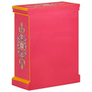 vidaXL rózsaszín, kézzel festett, tömör mangófa tálaló