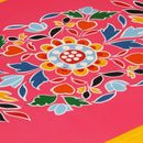 vidaXL rózsaszín, kézzel festett, tömör mangófa tálaló