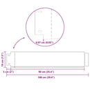 vidaXL 5 darabos gyepkerítés galvanizált acélból 100 x 19 cm
