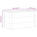 vidaXL szürke WPC kerti magaságyás 100 x 50 x 54 cm