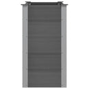 vidaXL szürke WPC kerti magaságyás 100 x 50 x 91 cm