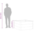 vidaXL szürke WPC kerti magaságyás 100 x 100 x 54 cm