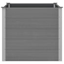 vidaXL szürke WPC kerti magaságyás 100 x 100 x 91 cm