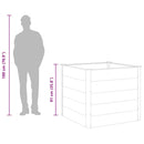 vidaXL szürke WPC kerti magaságyás 100 x 100 x 91 cm