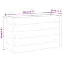 vidaXL szürke WPC kerti magaságyás 150 x 50 x 91 cm