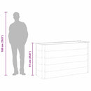 vidaXL szürke WPC kerti magaságyás 150 x 50 x 91 cm