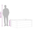 vidaXL szürke WPC kerti magaságyás 150 x 100 x 54 cm