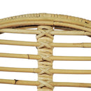 vidaXL 4 db természetes rattan étkezőszék