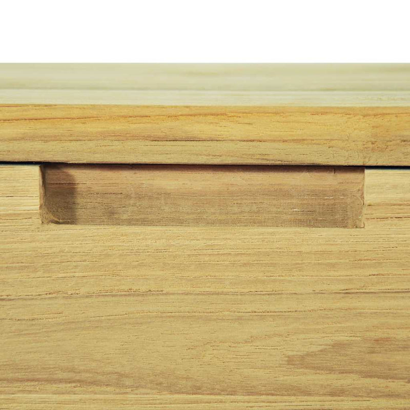 vidaXL tömör tíkfa tálalóasztal 120 x 35 x 76 cm
