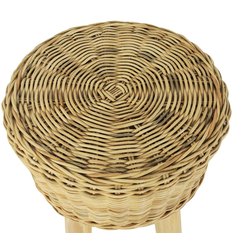 vidaXL természetes rattan bárszék