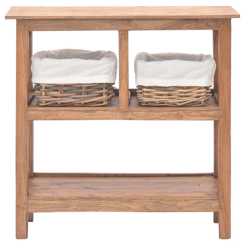 vidaXL tömör mahagóni fa tálalóasztal 69 x 28 x 70 cm