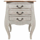 vidaXL tömör mahagóni fa éjjeliszekrény 48 x 35 x 64 cm