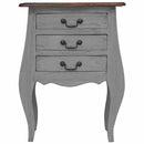 vidaXL tömör mahagóni fa éjjeliszekrény 48 x 35 x 64 cm