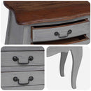 vidaXL tömör mahagóni fa éjjeliszekrény 48 x 35 x 64 cm