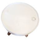 vidaXL fehér újrahasznosított fa dohányzóasztal 60 x 45 cm