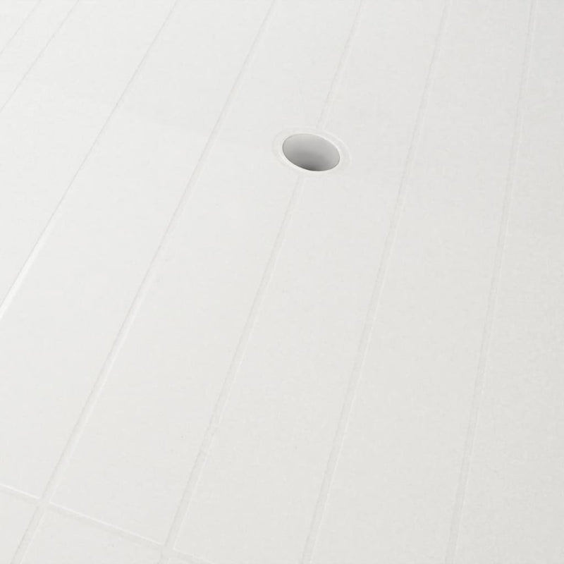 vidaXL fehér műanyag kerti asztal 126 x 76 x 72 cm