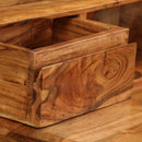 vidaXL tömör fa fiókos íróasztal 88 x 50 x 90 cm