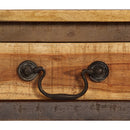 vidaXL vintage stílusú tömör fa tálalóasztal 118 x 30 x 80 cm